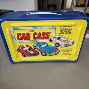 Vtg‎ Tara Toy 3D 24 Car Carry Case #20150 80s w/ Trays